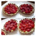 Tartelette citron framboise