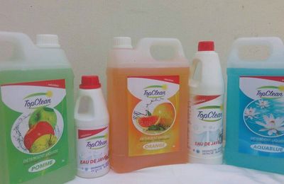 Benin : La marque topclean de produits d'entretiens ménagers de la société LUMIÈRE enfin disponible