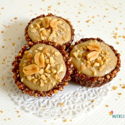 Tartelettes glacées au beurre de cacahuètes 