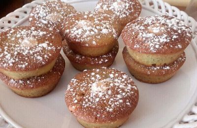 financiers pistache -chocolat blanc. 