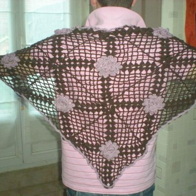 chale enfin finis ! et coeur en couture ! 