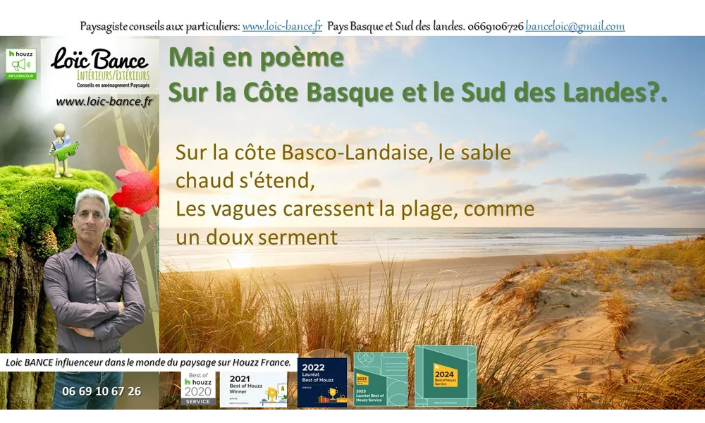 Mai en poème sur le Pays Basque et le Sud des Landes