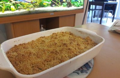 Crumble pommes poires