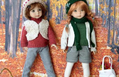 Pauline et Juliette :promenons nous dans les bois...