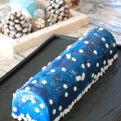 **Test Bûche Vanille-Pommes Tatin Sans Gluten**