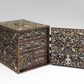 Indo-Portuguese table cabinet “Ventó“,Mughal influence, 16th-17th century