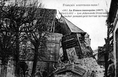Cartes postales 1917 : la France reconquise