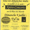 Les apéros concerts du dimanche à St Sauveur ...