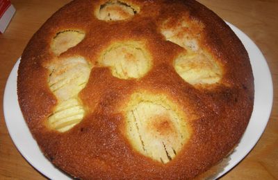 Gâteau aux pommes et noix de coco