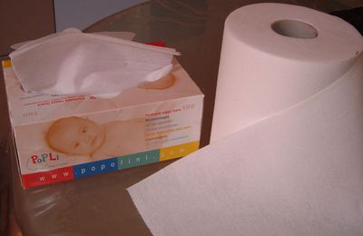 Papier de protection jetable aux WC et biodégradable, en fibres de cellulose
