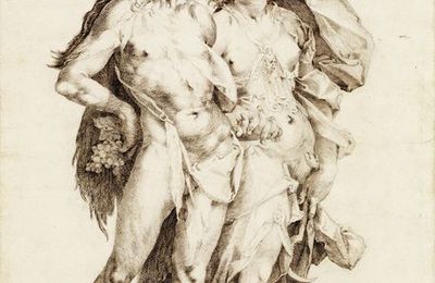 Attribué à Jan Muller (1571 - 1628), Bacchus et Ariane, d'après Goltzius