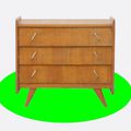 COMMODE VINTAGE STYLE SCANDINAVE FIFTIES ANNEES 50 VENDUE