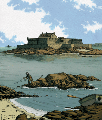 Fort National, Château du Taureau et ponts de l'Elorn