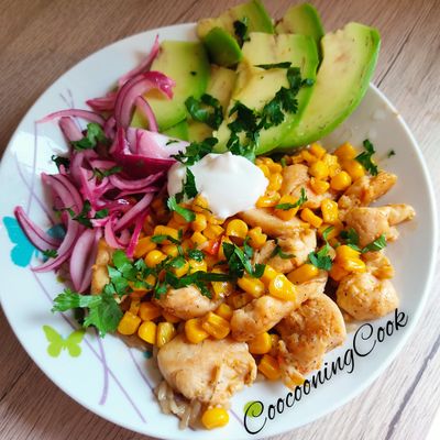 Bowl au poulet et riz
