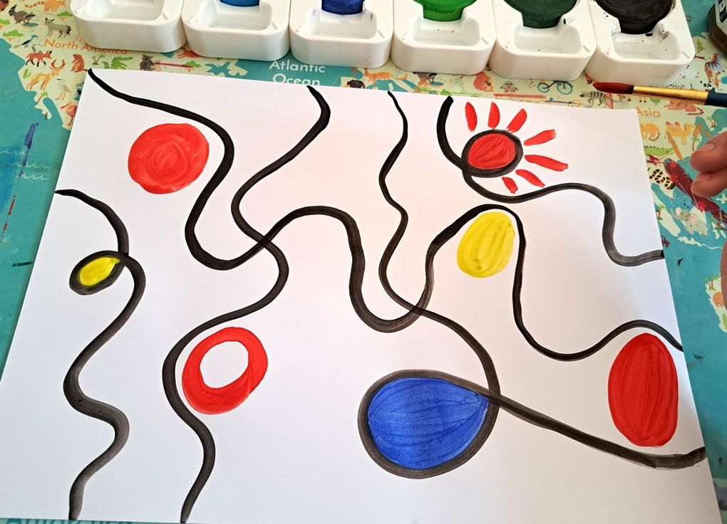 Galets de gouache géants