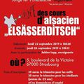 Programme de cours d'alsacien, "ELSÄSSERDITCH"