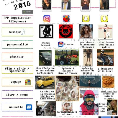 Journal n°29 - recap 2016 !