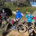 VTT St Marie : pluie, vent, neige, froid...et bien non les courageux ont eu droit à un magnifique soleil !!