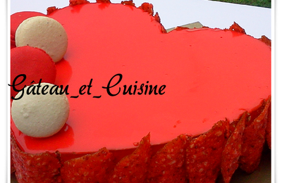 Entremets rouge passion