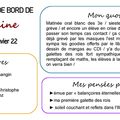 Carnet de bord du 12 au 18 janvier 2022