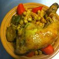 recette couscous poulet et legumes couscous marocain sauté