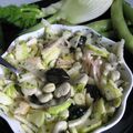 Salade printanière aux fèves fraîches