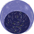 voici la carte du ciel pour ce soir 22 heures 