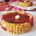 Tartelettes cookies chocolat blanc et framboises 