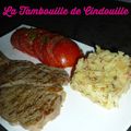 Entrecôte grillée aux röstis