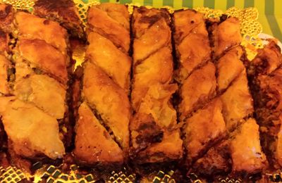 Baklavas amandes pistaches noix