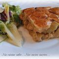 TOURTE AUX NOIX DE ST JACQUES & POIREAUX