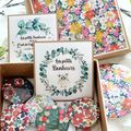 Les jolis badges en tissu Liberty Nouveauté