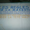 sal " les règles de la maison "