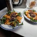 Haché de boeuf et ses pdt frites chips