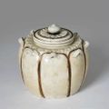 Brown and White Lidded Jar, Lý–Trần Dynasty, 12th–13th c. A.D., Thanh Hóa, Vietnam