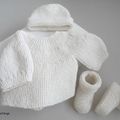 tricot laine bb fait main, bebe