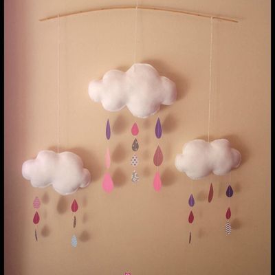 Les mobiles Nuages et gouttes de pluie