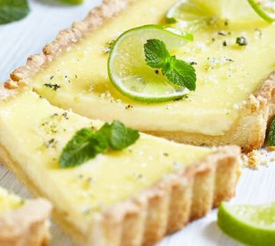 Tarte au citron et au citron vert