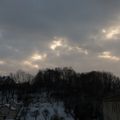 Ce soir en rentrant, un minuscule bout de ciel bleu ...