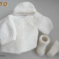 Fiche tricot bébé, modèle à tricoter, layette tricot bb, tuto, explications en pdf