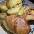 POULET RÔTI A LA COCOTTE ET SES POMMES DE TERRE FONDANTES AU FOUR