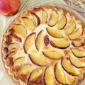 Tarte au skyr , mascarpone et nectarines 