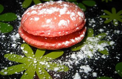 Macarons à la confiture d'abricots aux amandes