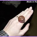 Bague macaron en fimo