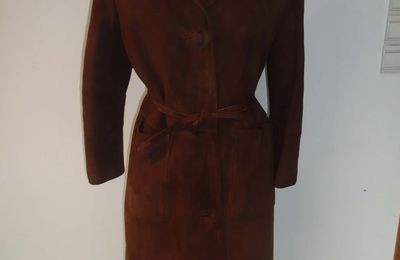 manteau en daim marron 36 