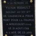 RIBAULT Victor (Bommiers) + 21/08/1918 Argrecourt (60) 