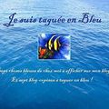 Taguée en bleu !