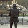 Cézanne regarde la fontaine de La Rotonde