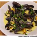 MOULES A LA CREME DE SAFRAN