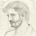 Dessin portrait de star : Bixente Lizarazu : Footballeur